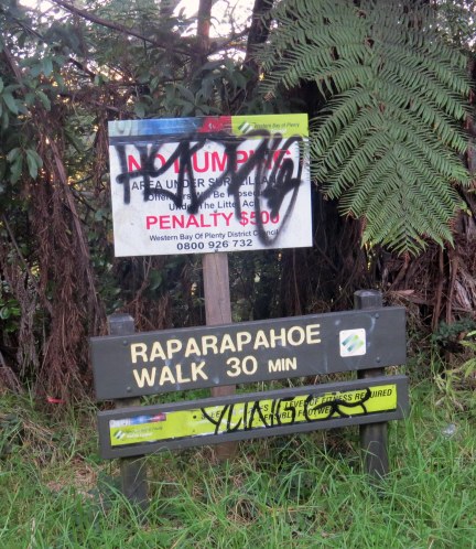 Yes, there is some graffiti in New Zealand